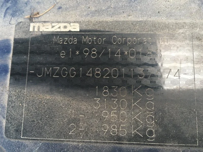 Продажа Mazda 6 1.8 (120Hp) (L813) FWD MT по запчастям