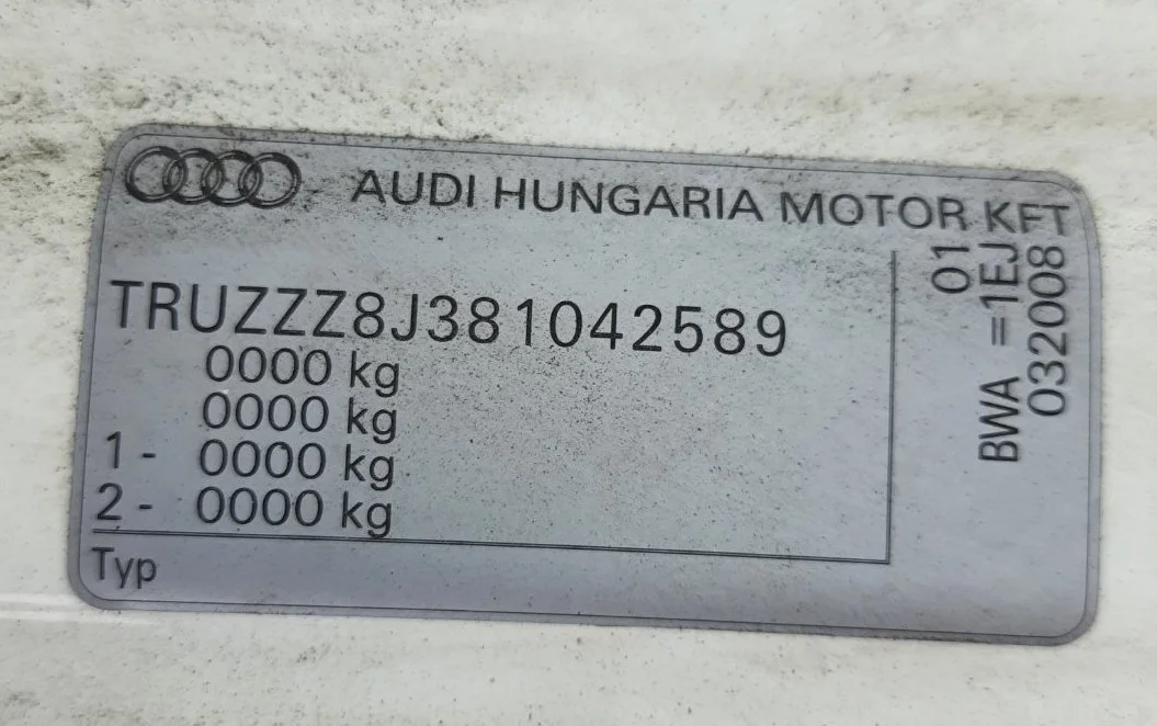 Продажа Audi TT 2.0 (200Hp) (BWA) 4WD BOT по запчастям