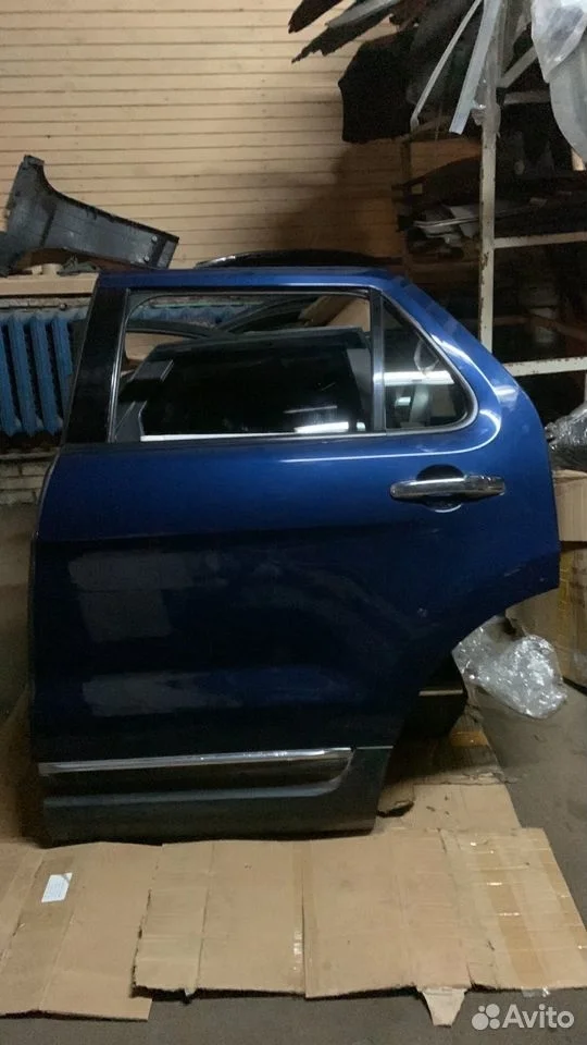 Дверь задняя левая синяя форд эксплорер v