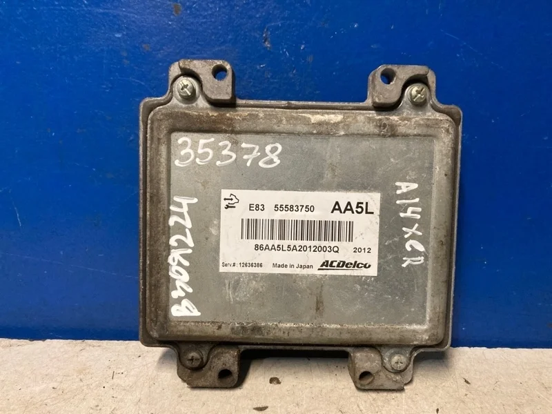 Блок управления двигателем, эбу Opel Corsa D 2006-2014 12636386 1.4 A14XER