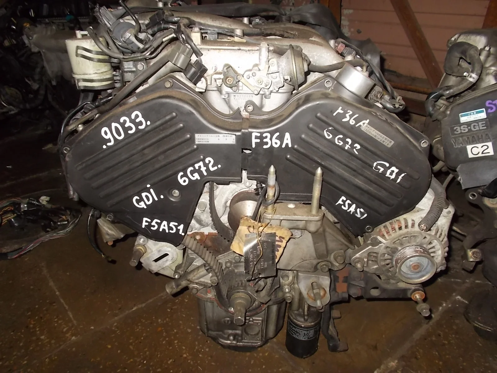 Двигатель в сборе MITSUBISHI DIAMANTE 2, F36A   МИЦУБИСИ   ДИАМАНТ    MD976237, MD977711, MD978756 1995 - 2005 (контрактная запчасть)