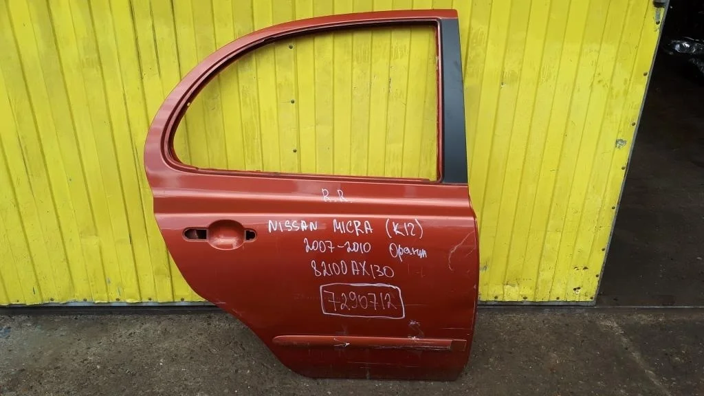 Дверь задняя правая NISSAN MICRA 3, K12 K12C K12E   НИССАН   MARCH   МАРЧ   МИКРА   MICRA   Задний Правый  82100AX130 2002-2010 (контрактная запчасть)