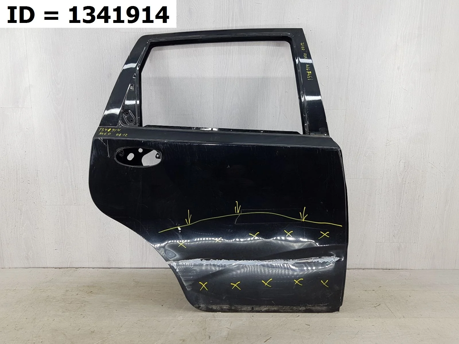 Дверь задняя правая Chevrolet AVEO 1, T200, T250 Задний Правый  96585393 2002-2012 (контрактная запчасть)