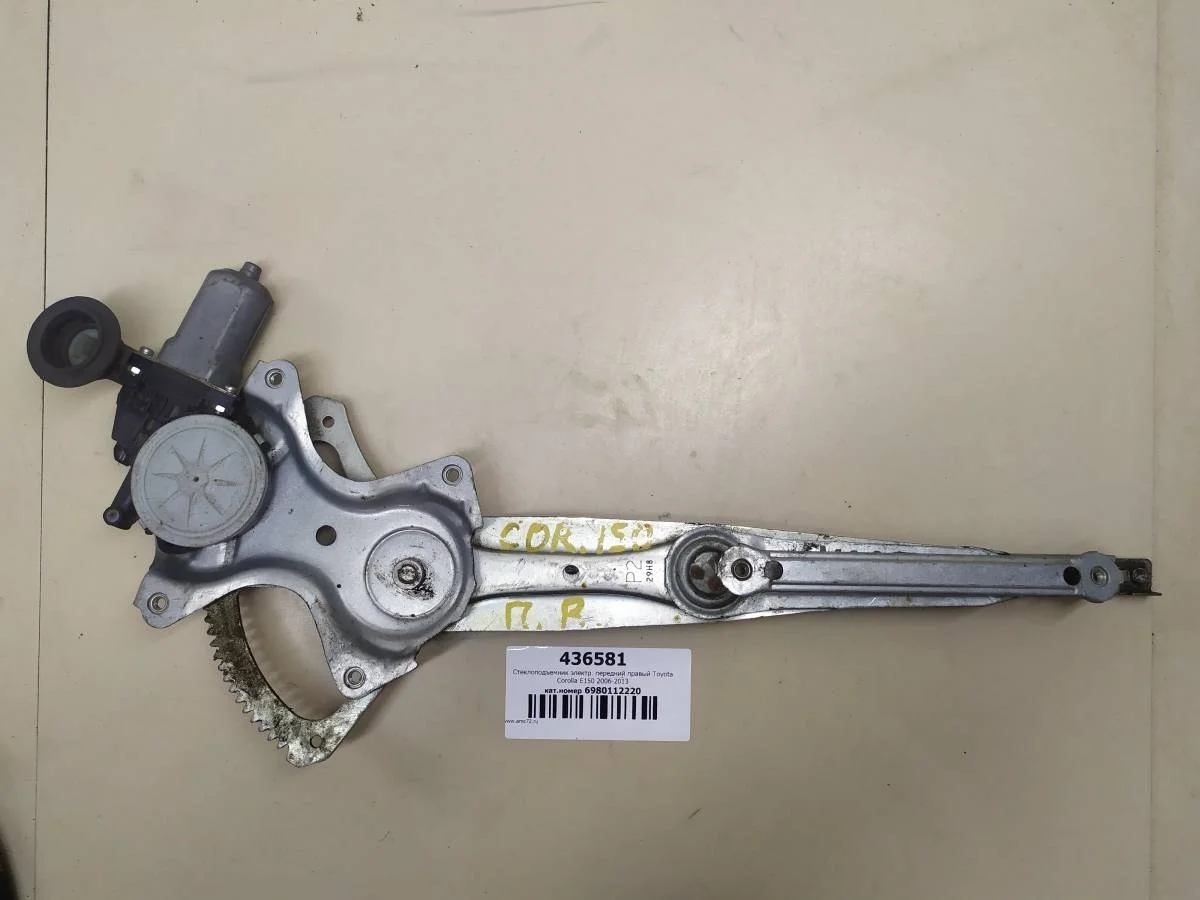 Стеклоподъемник электр. передний правый Toyota Corolla E150 2006-2013