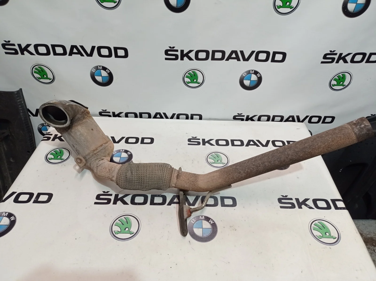 Выпускная труба с катализатором Skoda Octavia 2013 5Q0254501MX A7 (5E) 1.8 CJSA