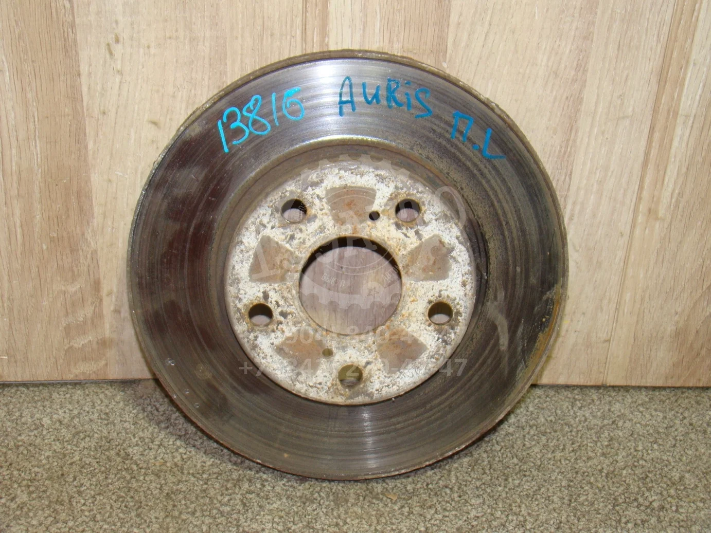 диск тормозной вентилируемый Toyota Auris (E150) 2006-2012