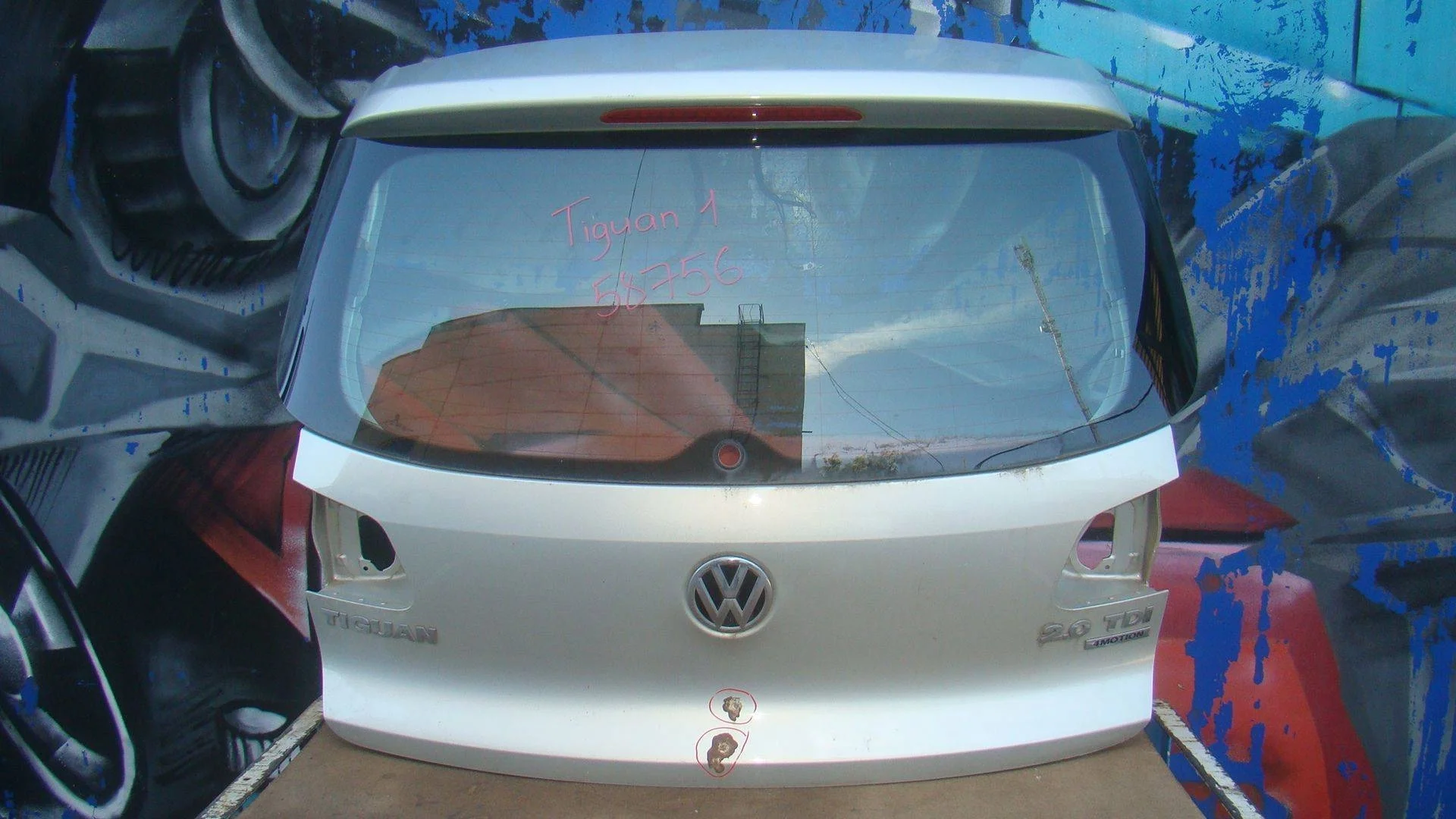 дверь багажника со стеклом VW Tiguan I 2007-2016