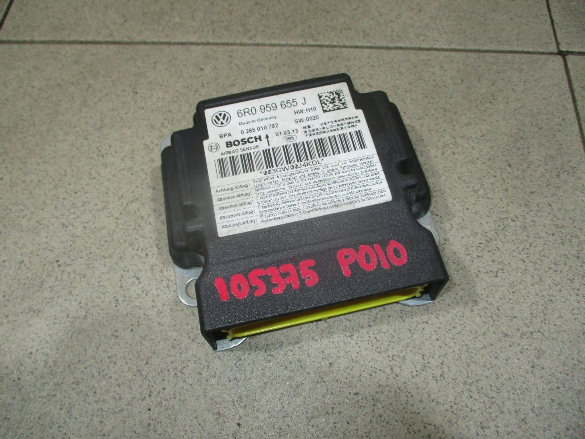 Блок управления AIR BAG VW Polo Sedan 2010-2020