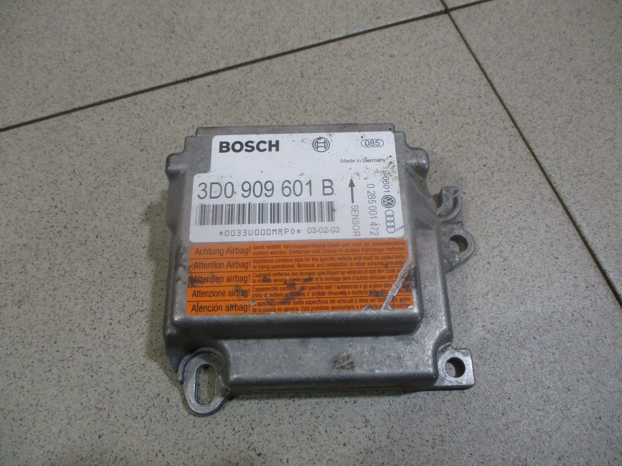 Блок управления AIR BAG Porsche Cayenne I (955/957) 2002-2010