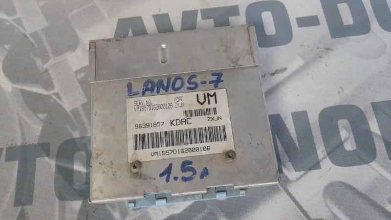 Блок управления двигателя Chevrolet Lanos 96391857 1