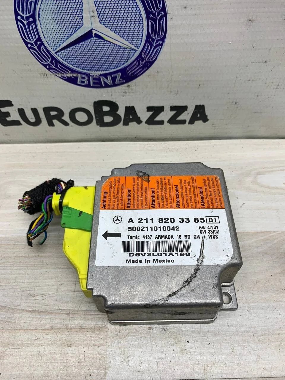 Блок управления SRS AirBag Mercedes W211