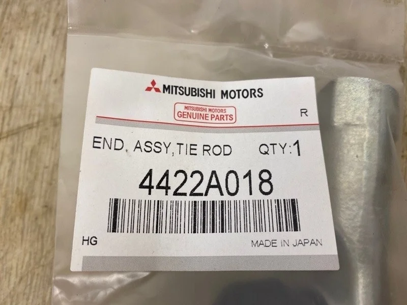 Наконечник рулевой MITSUBISHI LANCER 10, ASX, OUTLANDER XL, 3 2007 2008 2009 2010 2011 2012 2013 2014 2015 2016 2017 2018 2019 2020 2021 2022 2023 CY1A, CY2A, CY3A, CY4A, CY6A, CY8A, CY9A, CZ4A, CX1A, CX2A, CX3A, CX4A, CX6A, CX8A, CX9A