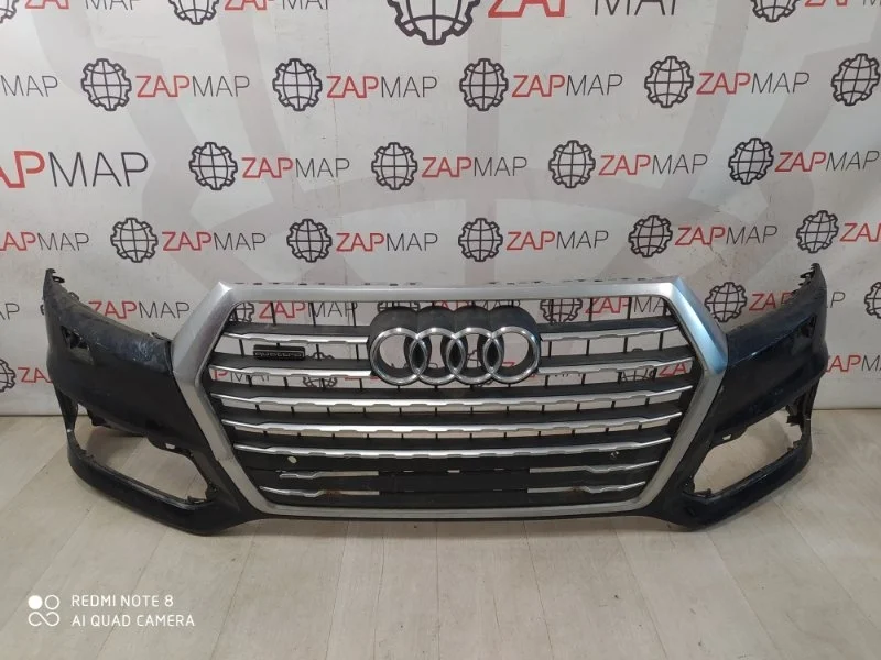 Бампер с решеткой радиатора передний Audi Q7 4M