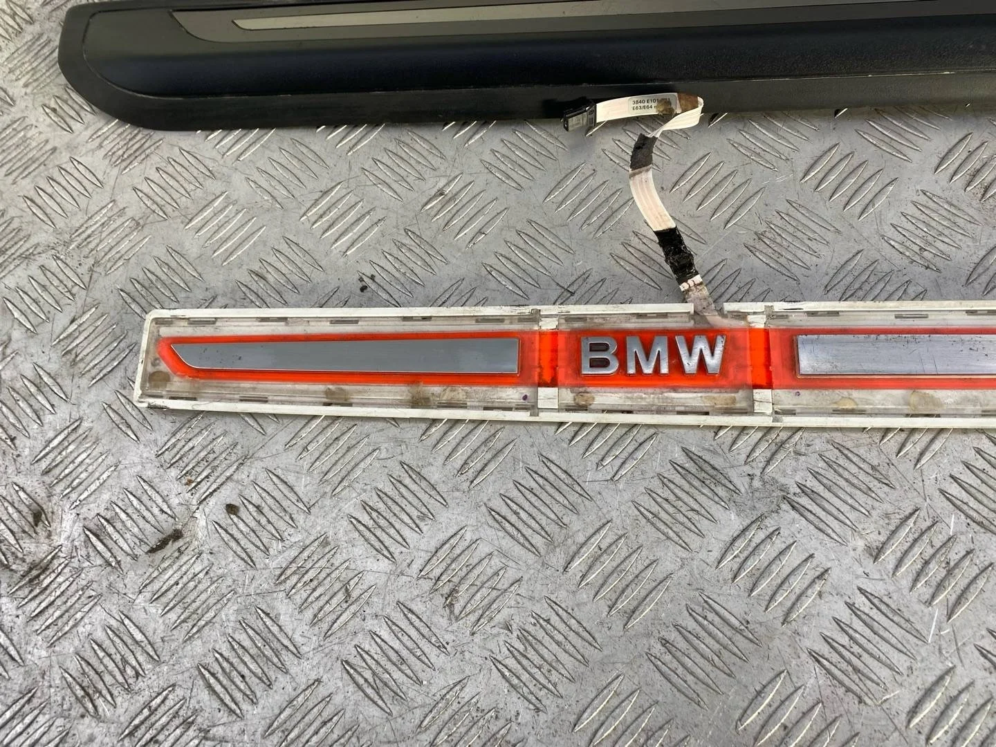 комплект накладок на пороги(внутренние) BMW 6 E63/E64