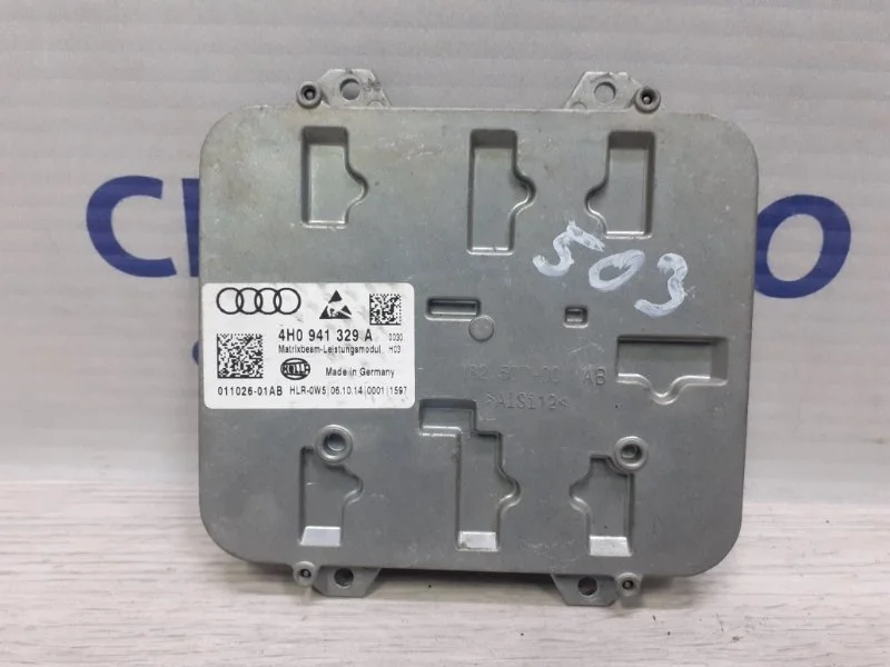Блок управления фарой Audi A8 2014 4H0941329A D4 3.0 CRE