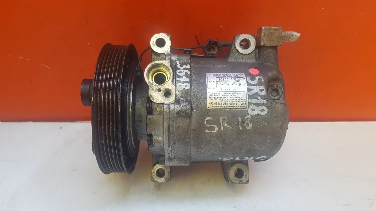 компрессор кондиционера NISSAN AVENIR 1, W10   НИССАН   АВЕНИР   ЕКСПЕРТ   EXPERT    926002j204 1990-1999 (контрактная запчасть)