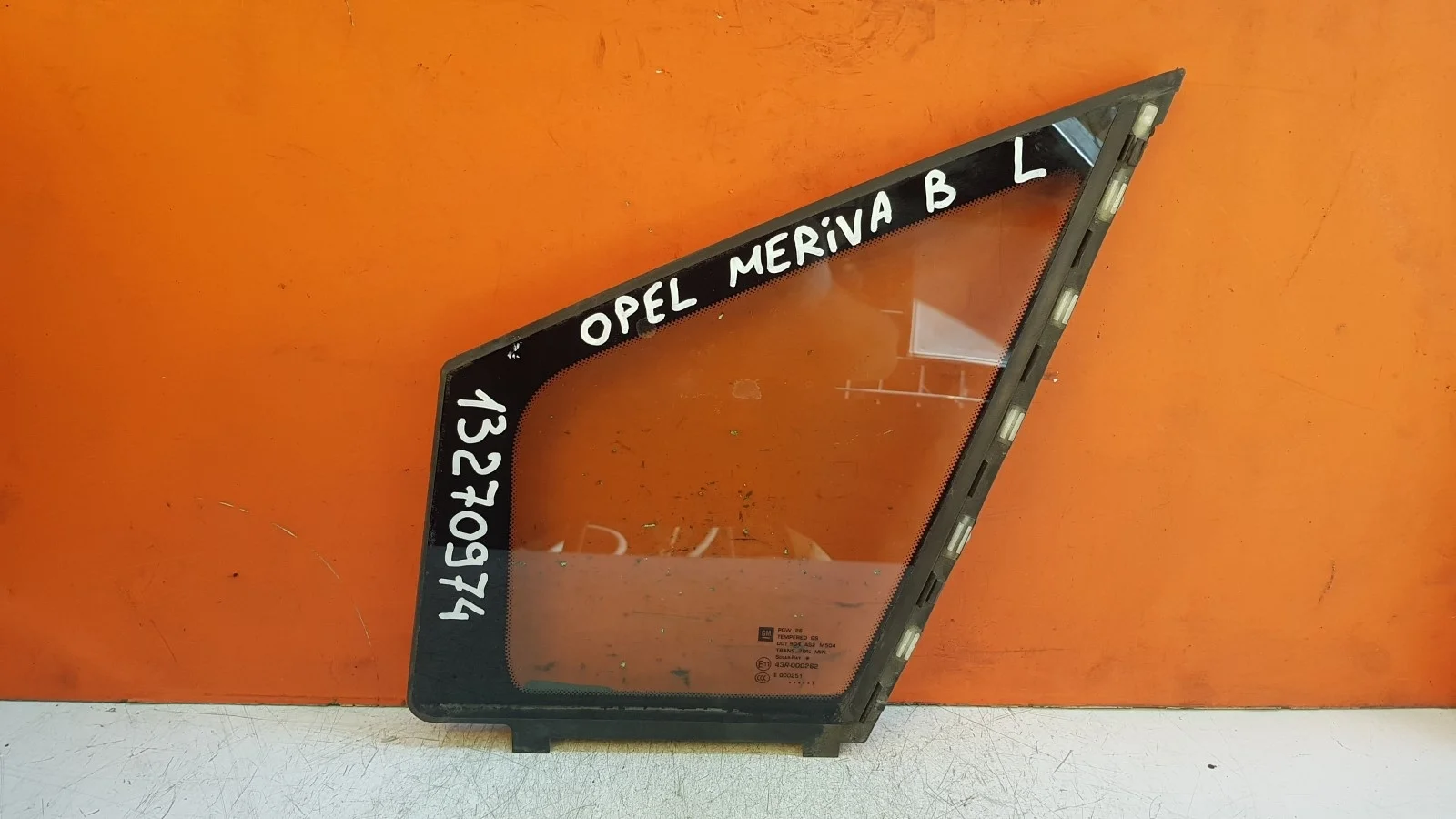 форточка двери передняя левая OPEL MERIVA 2, B S10   ОПЕЛЬ   МЕРИВА   Передний Левый  13270974 2009-2017 (контрактная запчасть)