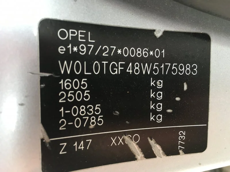 Продажа Opel Astra 1.6 (100Hp) (X16XEL) FWD AT по запчастям