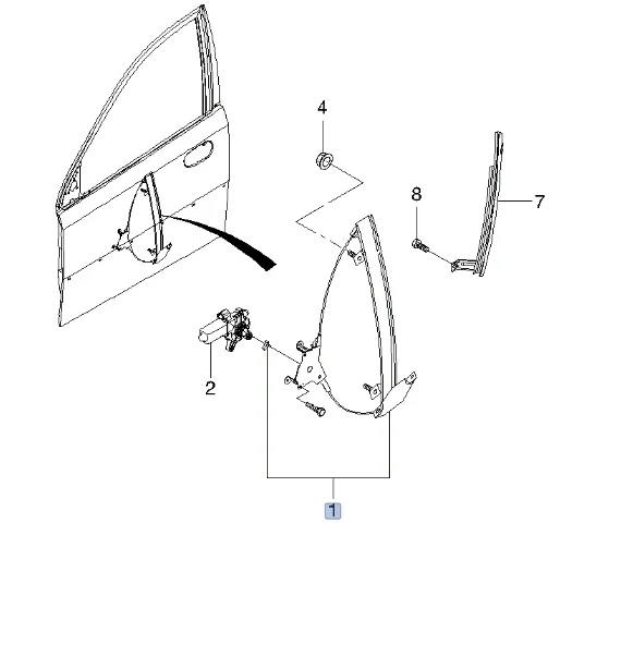 Стеклоподъемник Chevrolet Lacetti 2008 J200