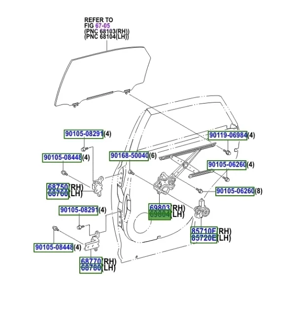 Стеклоподъемник Lexus RX450h 2012 AL10