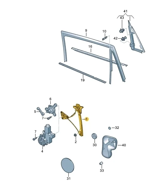 Стеклоподъемник Volkswagen Polo 2013 Mk5
