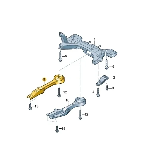 Подушка опора кпп Volkswagen Polo 2018 Mk5