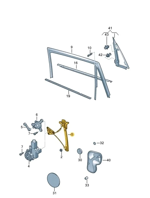 Стеклоподъемник Volkswagen Polo 2018 Mk5