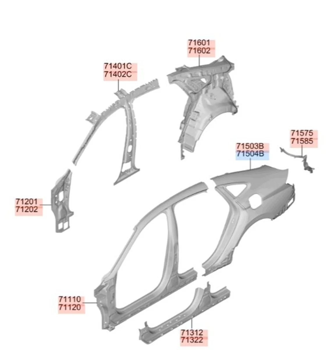 Крыло Hyundai Sonata 2021 DN8