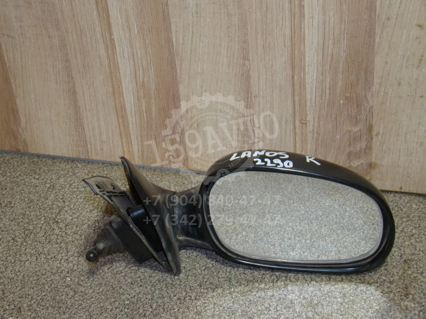 Зеркало правое механическое Chevrolet Lanos 2005-2009