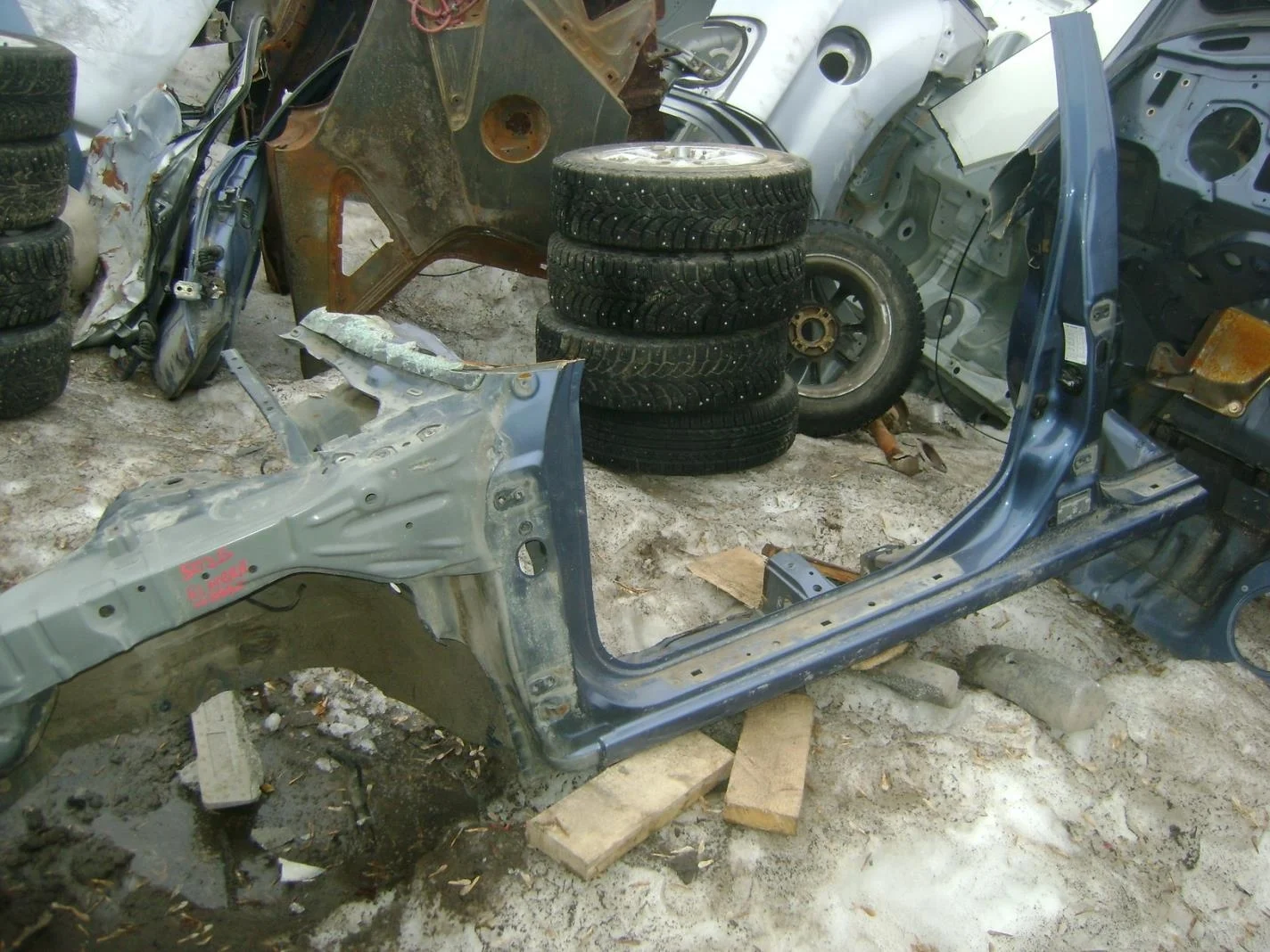 порог со стойкой Nissan Almera Classic (B10) 2006-2012