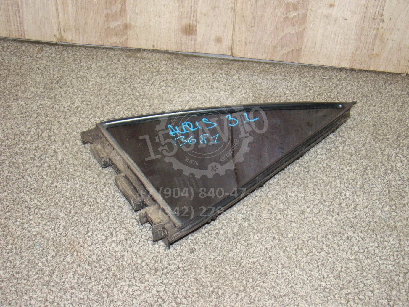 Стекло двери задней левой (форточка) Toyota Auris (E150) 2006-2012
