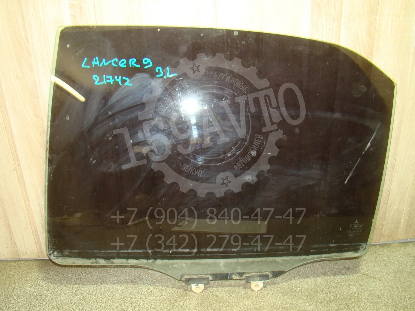 Стекло двери задней левой Mitsubishi Lancer 9 (CS) 2003-2006