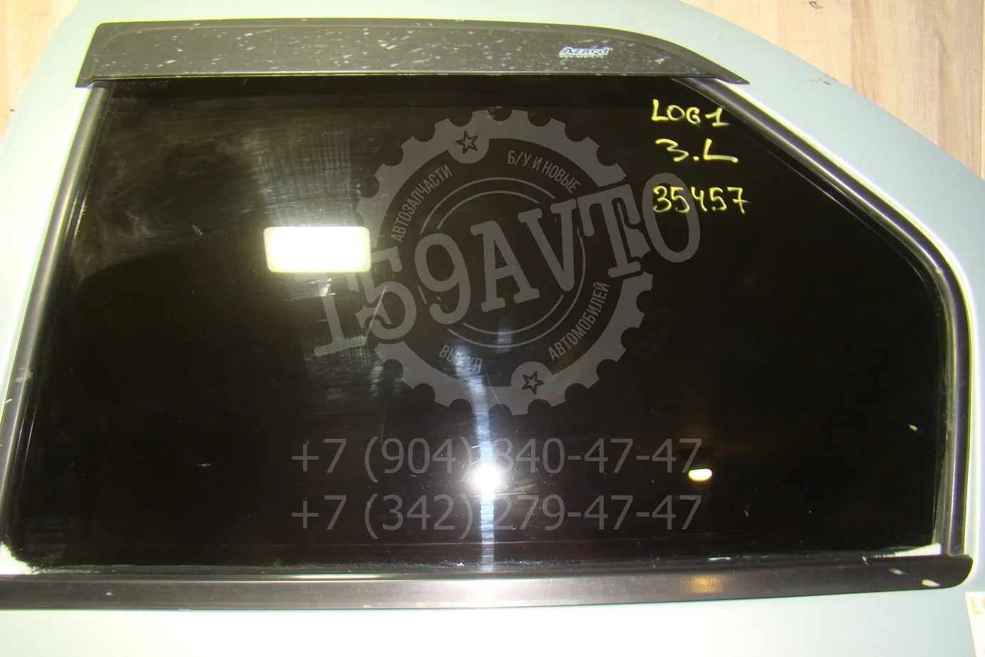 Стекло двери задней левой Renault Logan I 2005-2014