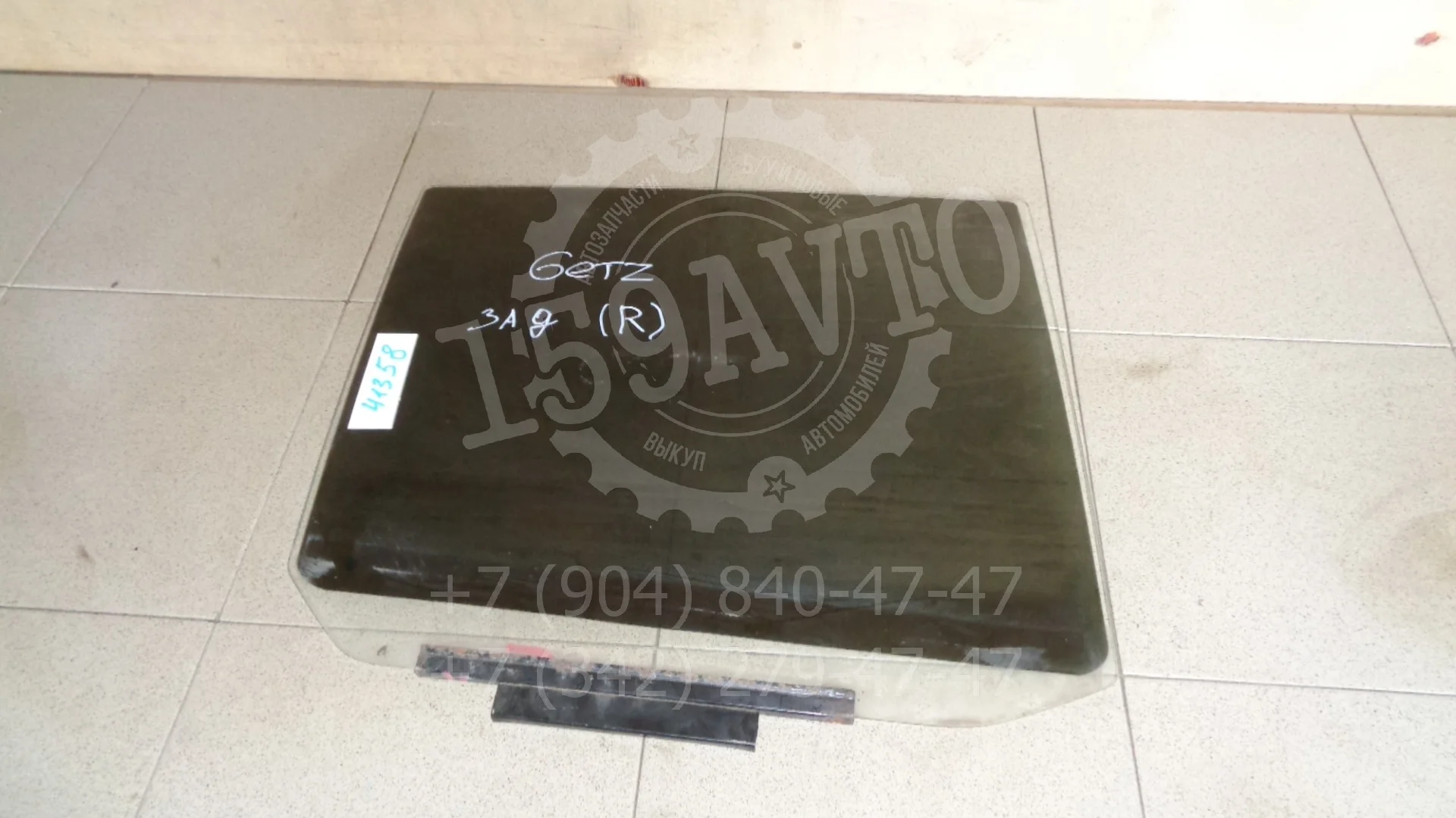 Стекло двери задней правой Hyundai Getz 2002-2011