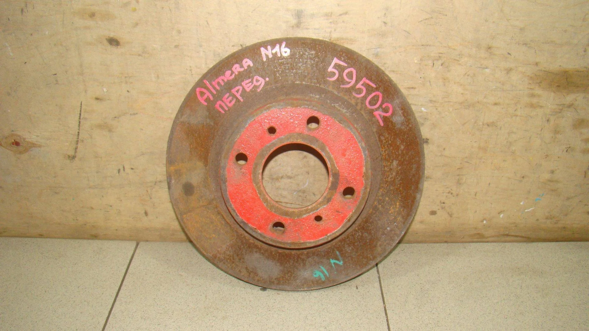 Диск тормозной передний вентилируемый Nissan Almera (N16) 2000-2006