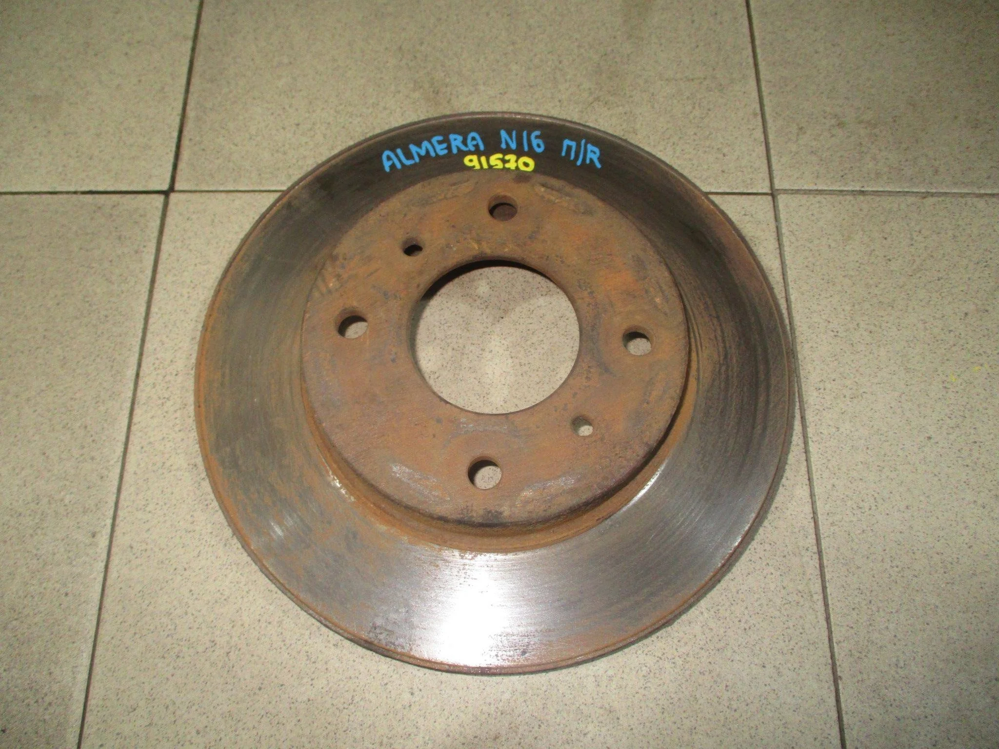 Диск тормозной передний вентилируемый Nissan Almera (N16) 2000-2006