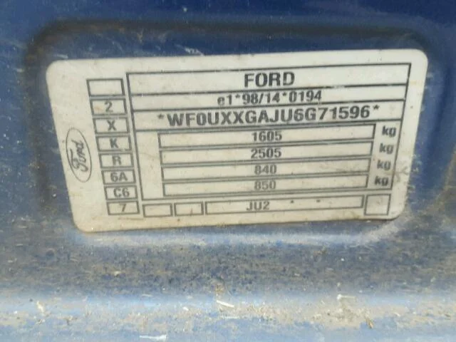 Продажа Ford Fusion 1.4 (80Hp) (FXJA) FWD MT по запчастям