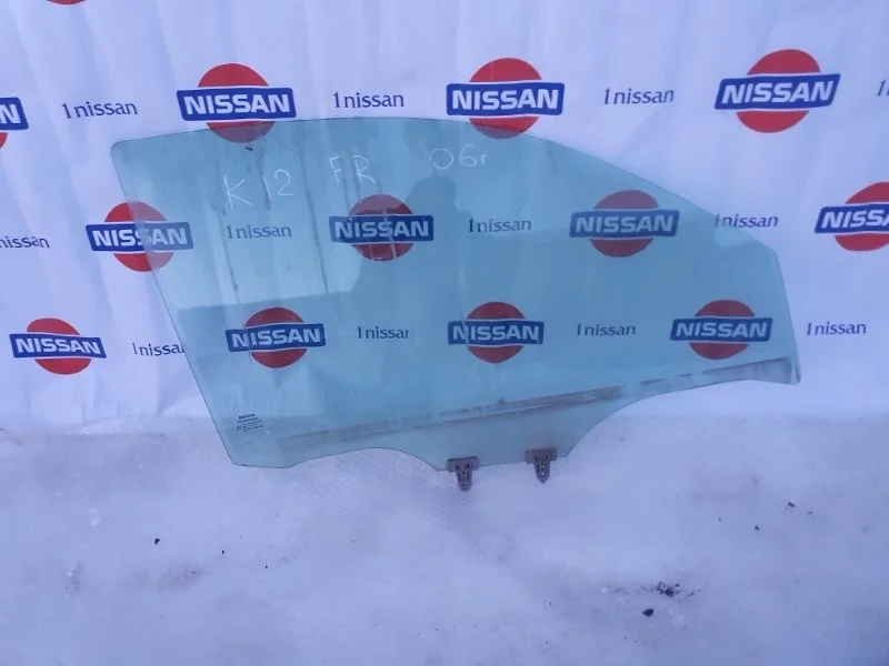 Стекло двери Nissan Micra 2002-2010 80300AX100 K12 CR12, переднее правое