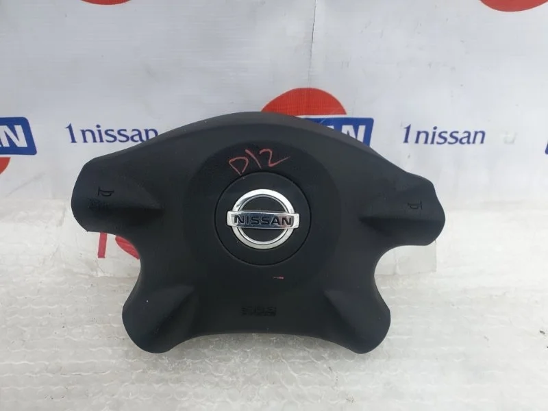 Подушка безопасности в руль Nissan Primera 2002-2007 98510AV600 P12 QG18, передняя левая