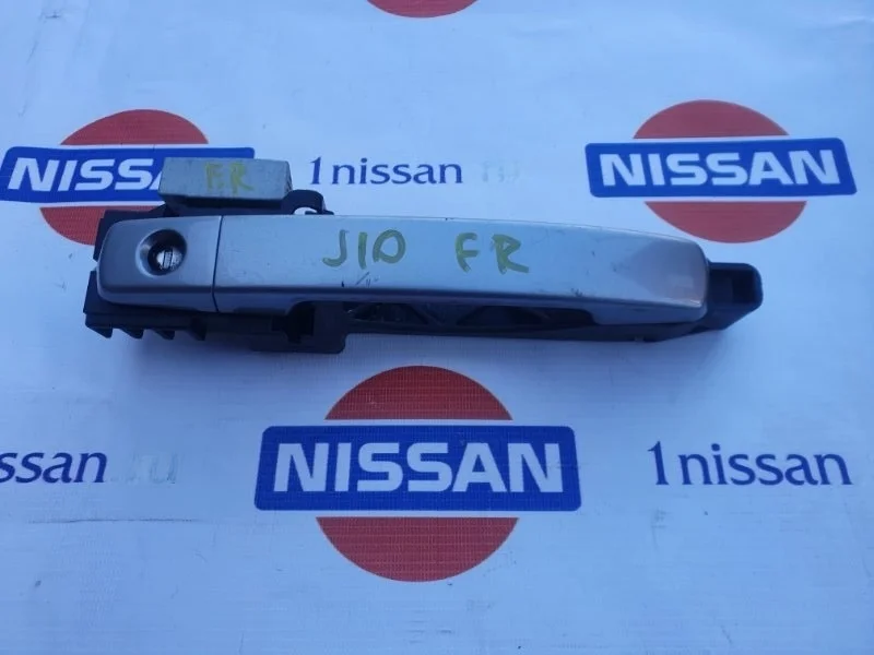 Ручка двери внешняя Nissan Qashqai 2006-2013 80610EB30A J10 MR20, передняя правая
