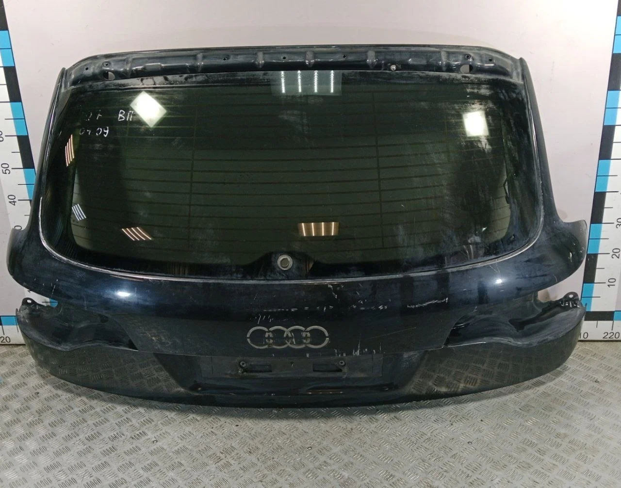 [Б/У] Дверь багажника (Европа / до рест) Audi Q7 - В сборе со стеклом 4L0845501NVB #2. Стекло продается отдельно [Код: 00415946 ]