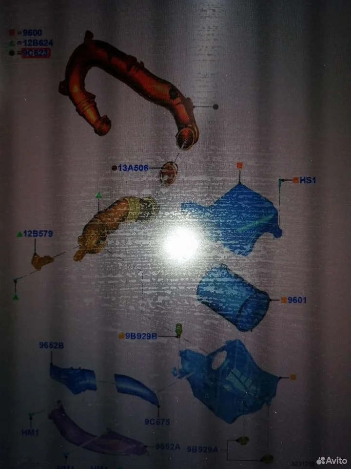 Патрубок интеркулера ford kuga ufda 2.0 дизель