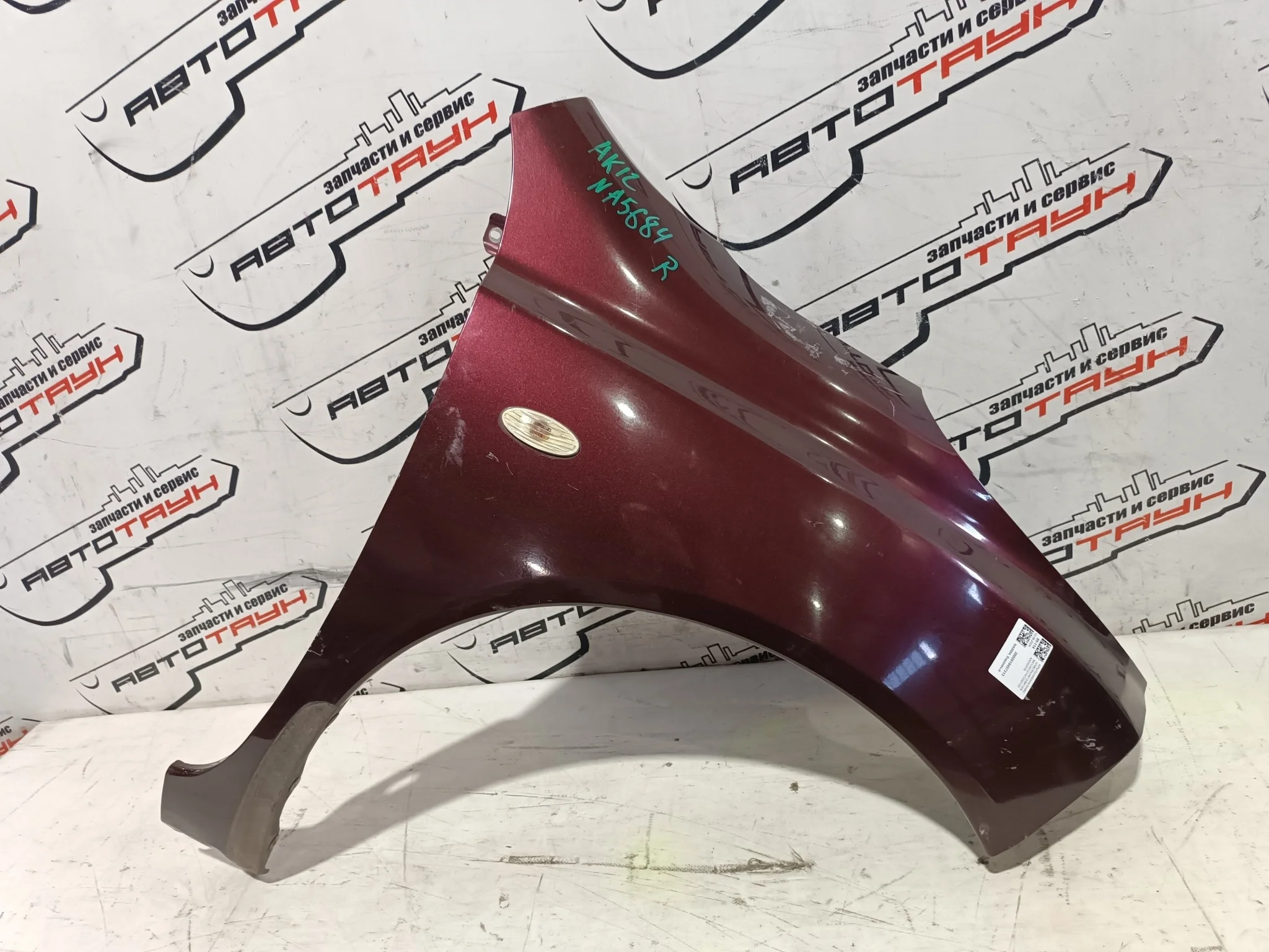 КРЫЛО NISSAN MARCH MICRA AK12 BK12 BNK12 K12 YK12 63100AX030 ПЕРЕДНЕЕ ПРАВОЕ бордовый, NAB NA5684