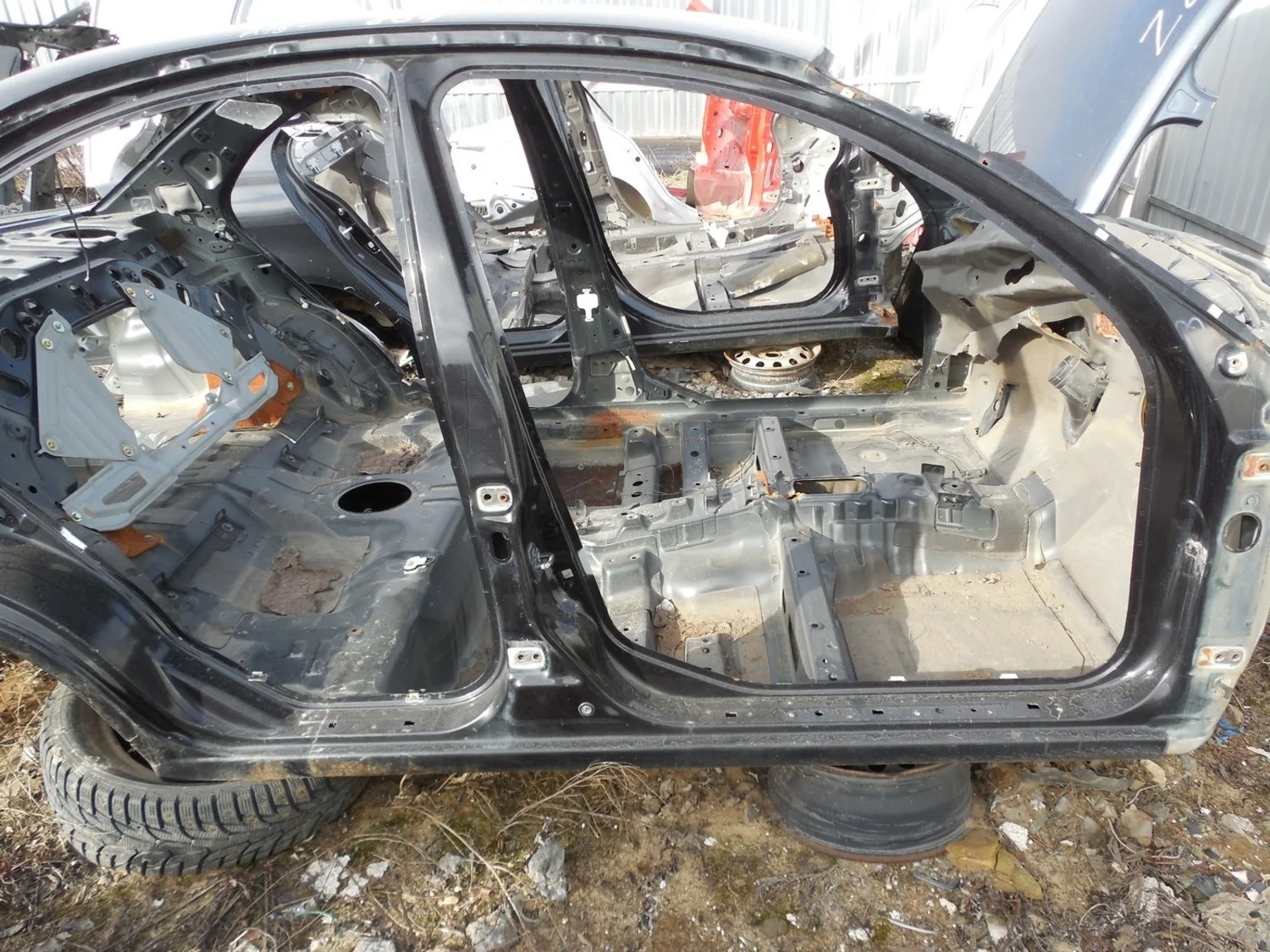 Порог со стойкой правый Almera Classic (B10) 2006-2013