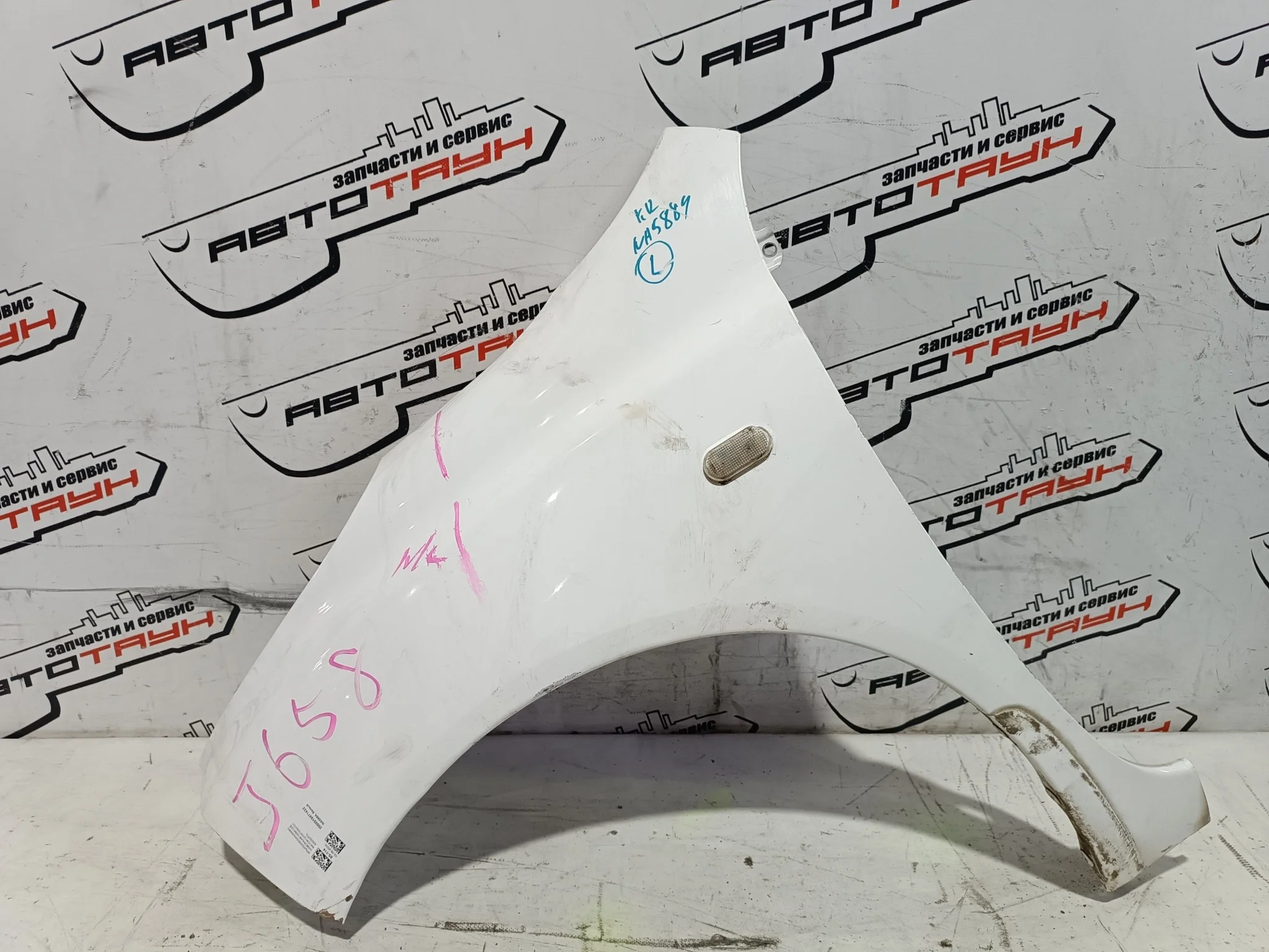 КРЫЛО NISSAN MARCH MICRA AK12 BK12 BNK12 K12 YK12 63101AX030 ПЕРЕДНЕЕ ЛЕВОЕ белый, QM1 NA5884