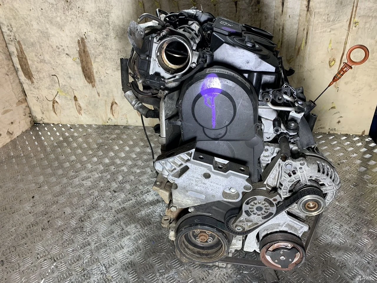 Двигатель 1.9л bls vw passat b6 skoda