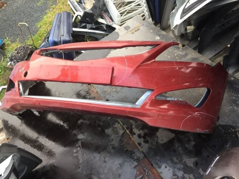 Бампер Hyundai Solaris после 2014 с дефектами 865114L500, передний