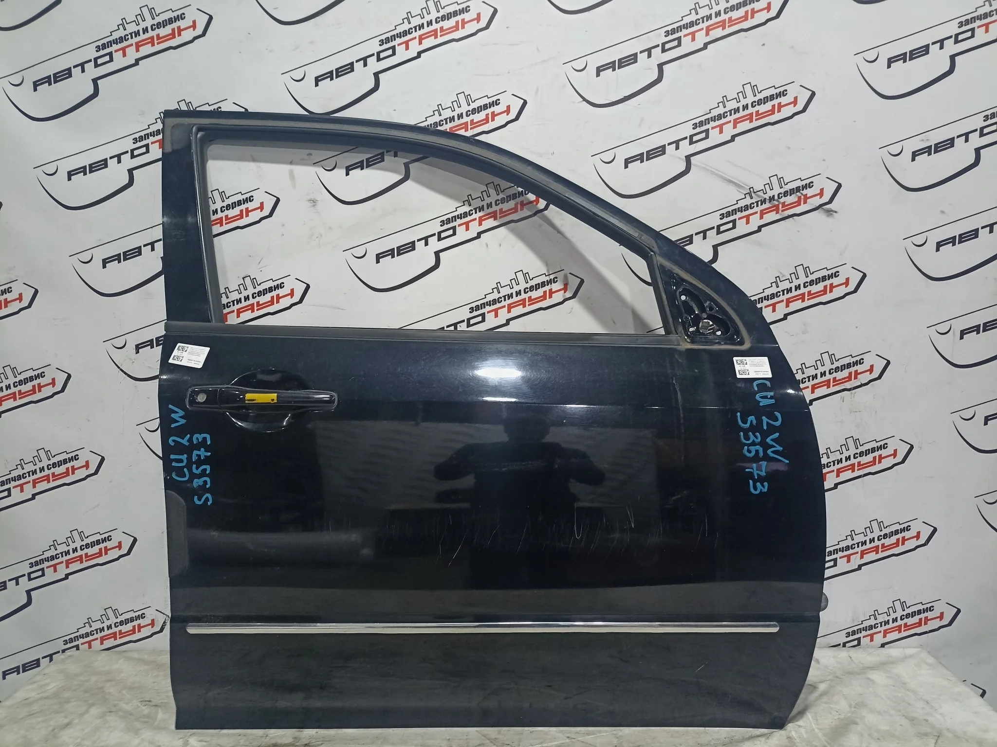 ДВЕРЬ MITSUBISHI AIRTREK OUTLANDER CU2W CU4W CU5W MR954668 ПЕРЕДНЯЯ ПРАВАЯ БЕЗ СТЕКЛОПОДЪЕМНИКА черный, X42 S3573