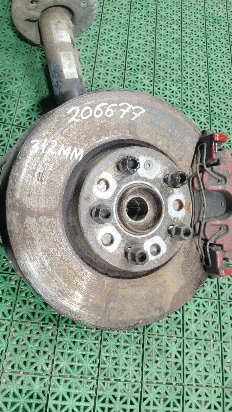 Диск тормозной AUDI A3, SKODA OCTAVIA 1Z, VOLKSWAGEN GOLF 5/5+/6, JETTA 5, PASSAT B6/B7/CC, CADDY, TOURAN, TIGUAN, SHARAN 2004- передний (312мм) б/у A3(2004-2013);OCTAVIA 1Z(2004-2012);GOLF 5(2004-2009);JETTA 5(2005-2009);PASSAT B6(2005-2010)