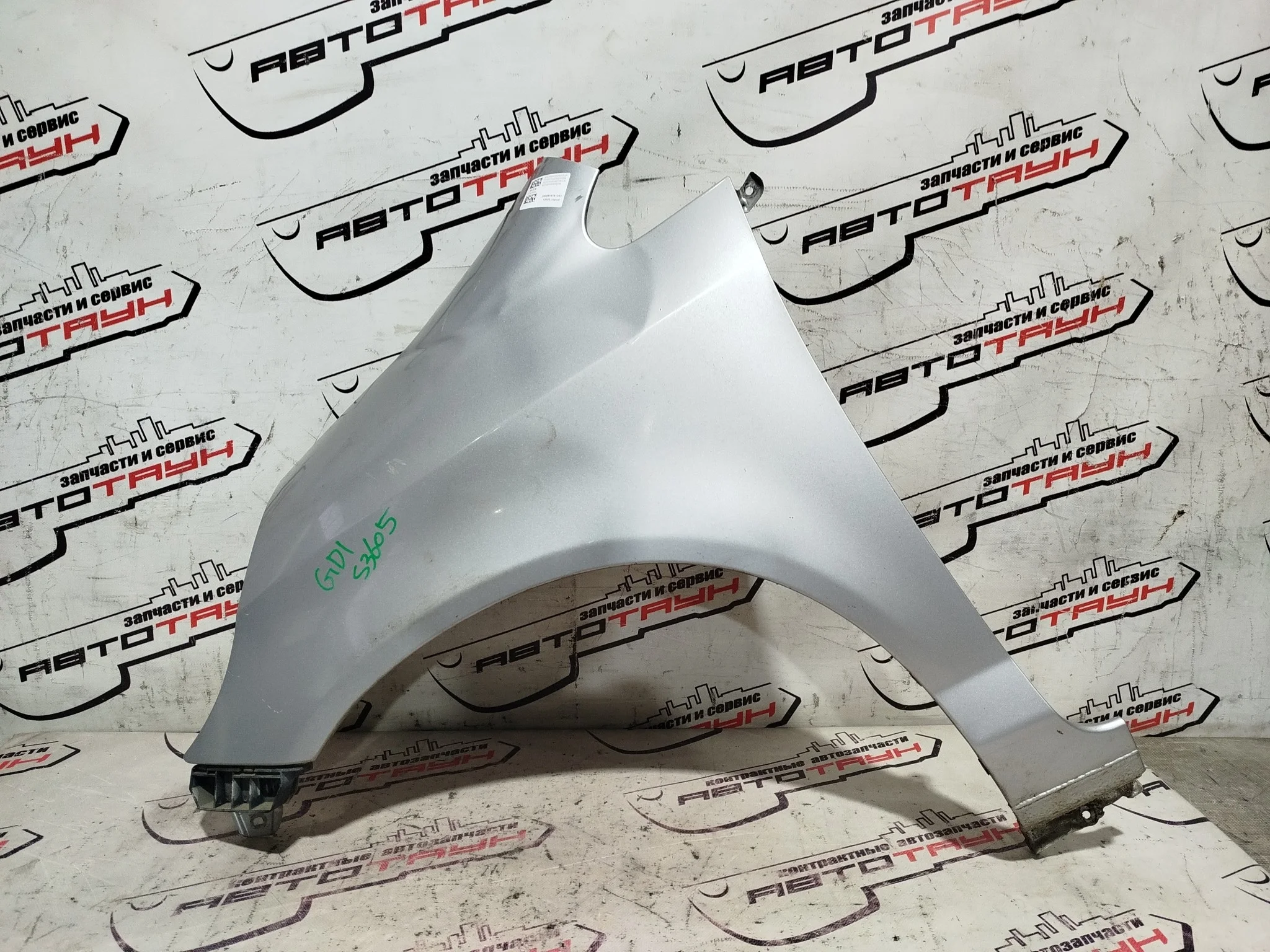КРЫЛО HONDA FIT JAZZ GD1 GD2 GD3 GD4 60261SAA000ZZ ПЕРЕДНЕЕ ЛЕВОЕ БЕЗ ПОВТОРИТЕЛЯ серый, NH623M S3605